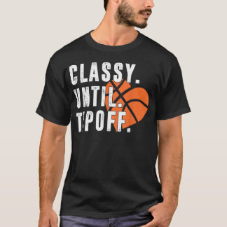 Camiseta Elegante Até o Início do Jogo Jogador de Basquete