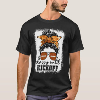 Camiseta Elegante Até o Pontapé Inicial Dia de Jogo de Fute