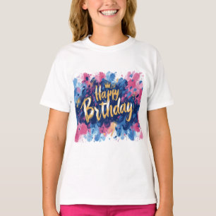 Camiseta Elegante Birthday Girl