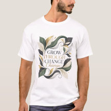 Elegante Botânico Cresça Através da Mudança Motiva