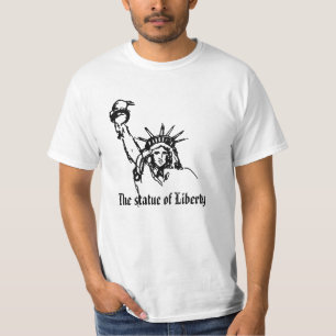 Camiseta Elegante branco A estátua da Liberdade