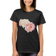 Elegante Buquê de Rosas Rosa e Creme Feminino Bási
