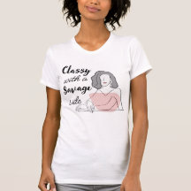 camiseta "elegante com lado selvagem"