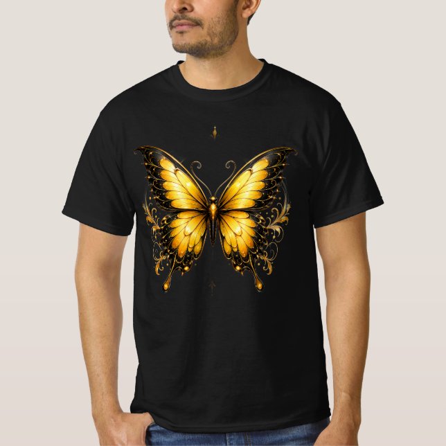 Camiseta Elegante de Borboleta (Frente)