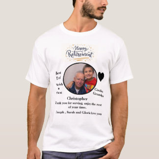 Camiseta Elegante de Retirada de Fotografias Personalizada
