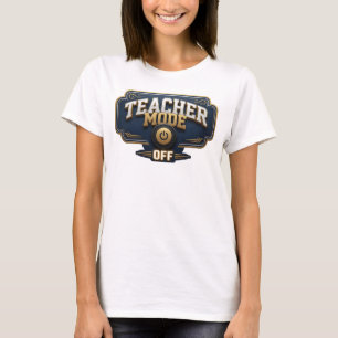 Camiseta Elegante Design de Arte Laranja ENSINO DESLIGADO