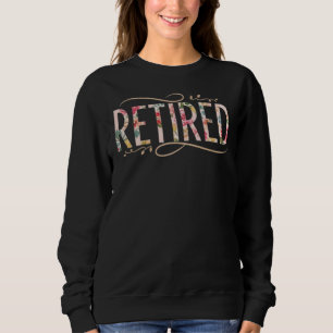 Camiseta Elegante Design de Letreiro Floral "APOSENTADO" -