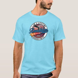 Camiseta Elegante Design Minimalista do Logotipo do Brookly