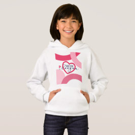 Camiseta Elegante design SMS Mãe Eu Te Amo Com Coração