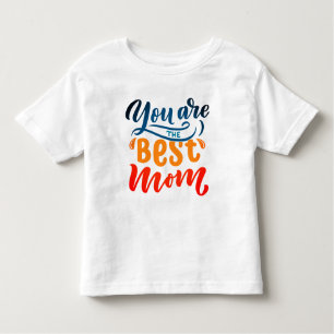 Camiseta Elegante Design Tipografia Você É A Melhor Mãe