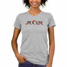 Elegante Design Tipográfico "MÃE" com Flores