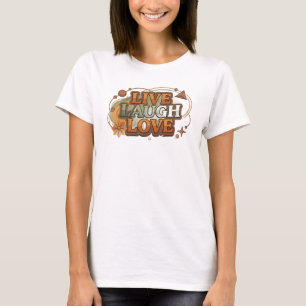 Camiseta Elegante e Estiloso ARTE VIVA RIJA AMOR 2D