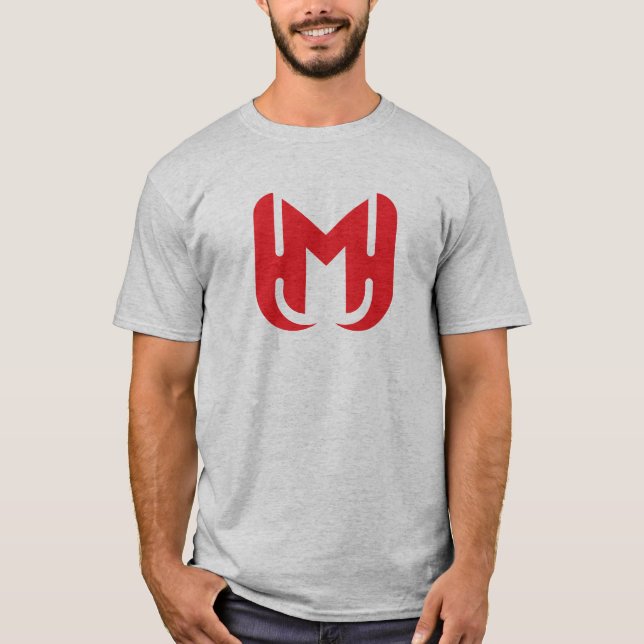 Camiseta Elegante e sofisticado M em Letra Vermelha (Frente)