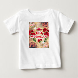 Camiseta Elegante Eid Mubarak Floral Design