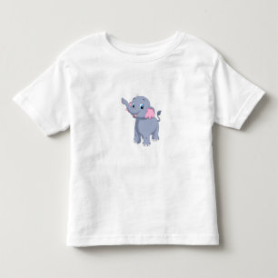 Camiseta Elegante Elefante de Desenho Animado – Elefante En