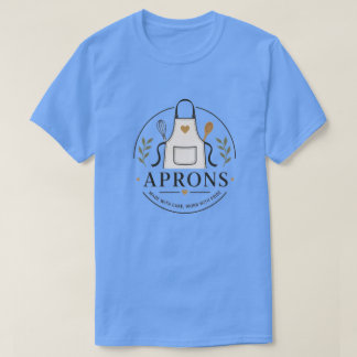 Camiseta Elegante Emblema de Logotipo de Avental – “Feito c