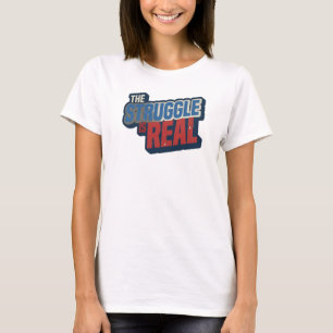 Camiseta Elegante Estampa de Moda Marinho THE STRUGGLE IS R