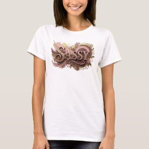 Camiseta Elegante Estampa Vermelha SASSY