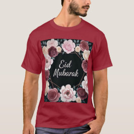 Camiseta Elegante Floral Eid Mubarak Mens