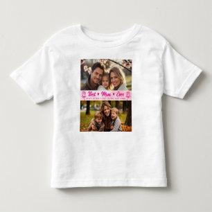 Camiseta Elegante Foto Texto Dia das Mães Aquarela Rosa