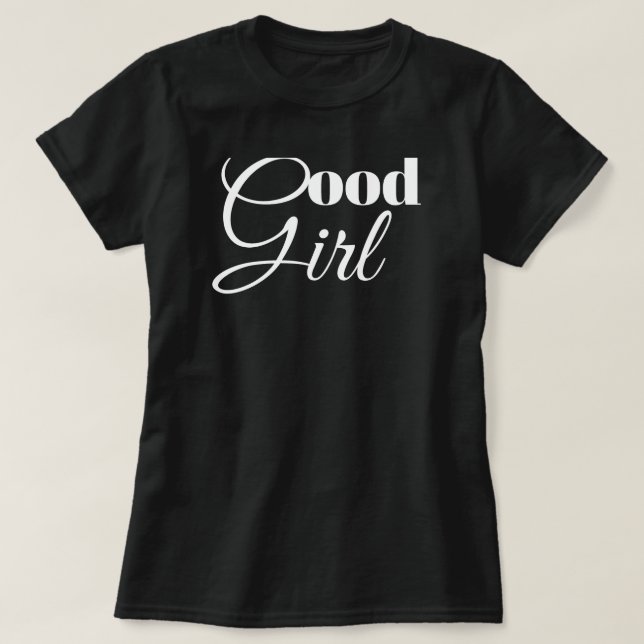 Camiseta Elegante 'Good Girll Design (Frente do Design)