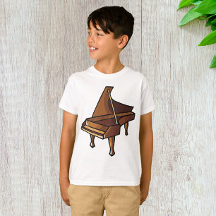 Camiseta Elegante Grand Piano Music Lovers Design