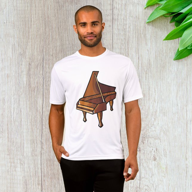 Camiseta Elegante Grand Piano Music Lovers Design (Criador carregado)