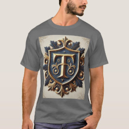 Camiseta Elegante Heráldico do Ornamentado