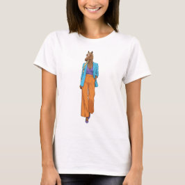 Camiseta Elegante Horse Lady