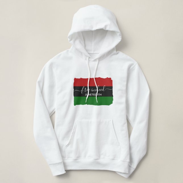 Camiseta Elegante JUNETEENTH REALMENTE GRÁTIS (Frente do Design)
