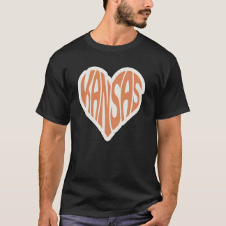 Camiseta Elegante Kansas Art Iconic Kansas Cityscape Decor