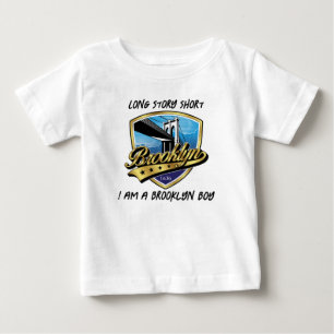 Camiseta Elegante Logotipo de Brooklyn em Ouro