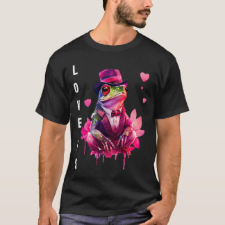 Camiseta Elegante Love é with Heart Animal Dia de os namora