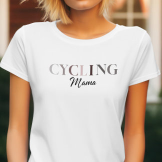 Camiseta Elegante Mama de ciclismo para mãe amante de cicli