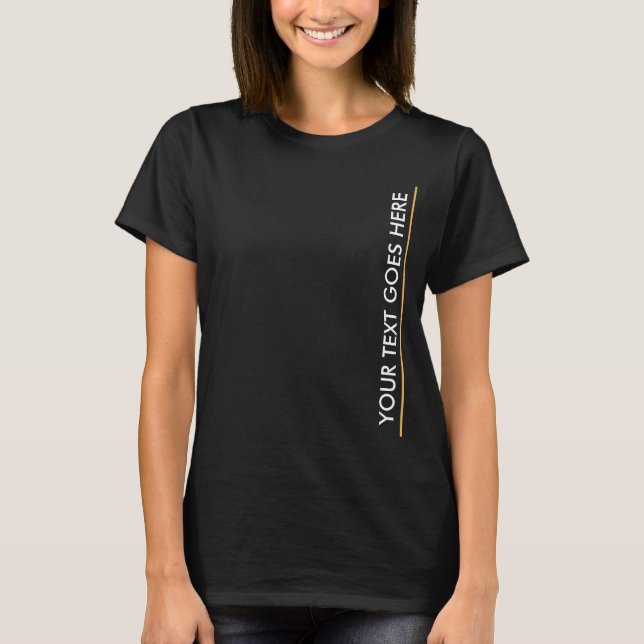 Camiseta Elegante Modelo moderno adiciona as mulheres de te (Frente)