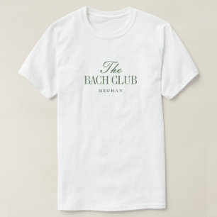 Camiseta Elegante Nome de Despedida de Solteira em Verde Ol