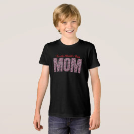 Camiseta Elegante Padrão Geométrico de Ameixa e Vermelho Pr