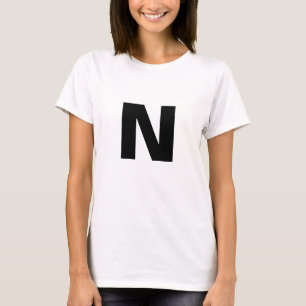 Camiseta Elegante Personalizada com Monograma - Pr