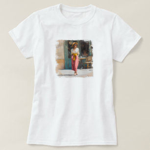 Camiseta Elegante Personalizado Adicione Sua Própria Foto f