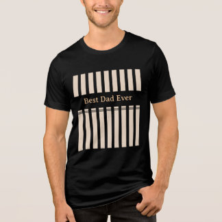 Camiseta Elegante Personalizado Melhor Pai de Todos com Lis