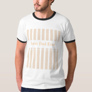 Camiseta Elegante Personalizado Melhor Pai de Todos Listrad