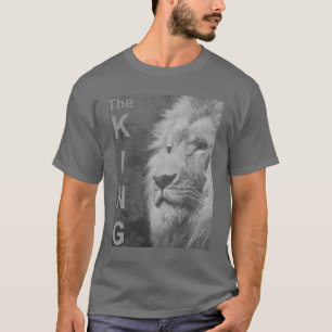 Camiseta Elegante Pop de Arte Moderna Mens Modelo de Leão