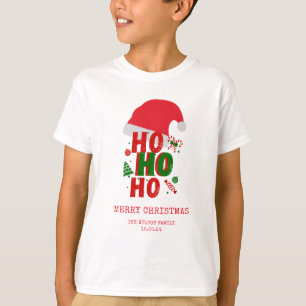 Camiseta Elegante Red Green White Feliz Natal