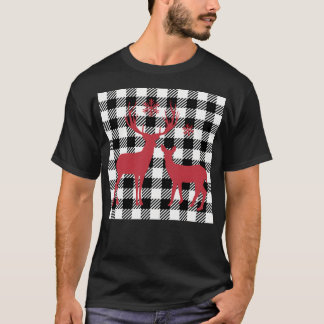 Camiseta Elegante Reindeer de Natal