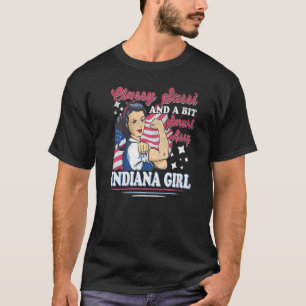 Camiseta Elegante Sassi E Uma Indiana Garota Um Pouco Intel