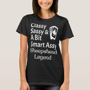 Camiseta Elegante Sassy E Um Pouco Inteligente Assy Sheepsh