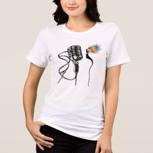 Camiseta Elegante Silhouette Singer
