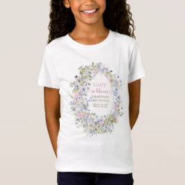 Camiseta Elegante Summer Meadow Wildflower convidado de hon