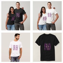 Camiseta Elegante Tendência Melhor Mãe de Todos os Tempos