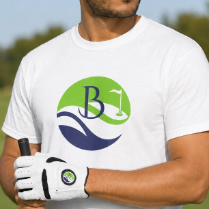 Camiseta Elegante Toalha de Golfe de Dia dos Pais com Monog